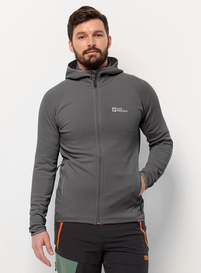 Jack Wolfskin Baiselberg Hooded FZ Men Fleece jack Heren XXXL slate - Foto 5