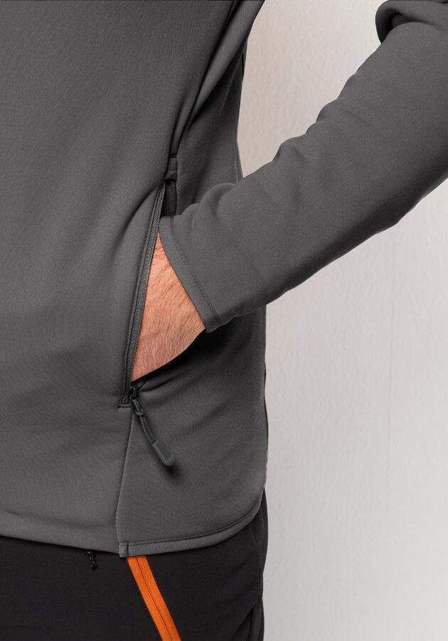 Jack Wolfskin Baiselberg Hooded FZ Men Fleece jack Heren XXXL slate - Foto 3