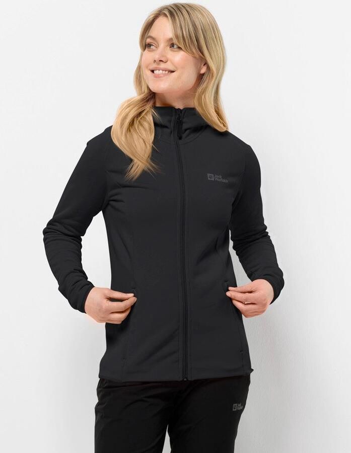 Jack Wolfskin Baiselberg Hooded FZ Women Fleece jack Dames XXL black - Foto 6