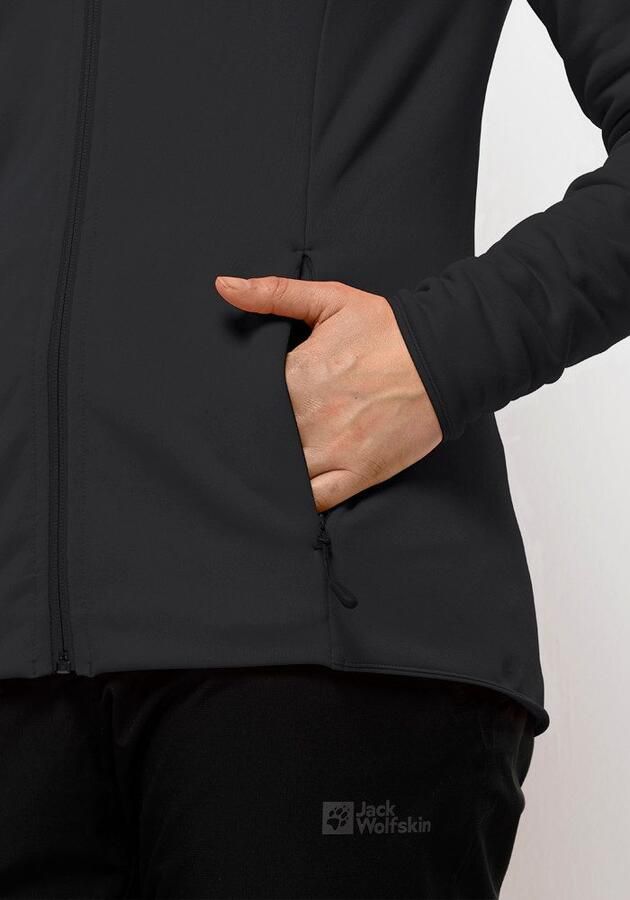 Jack Wolfskin Baiselberg Hooded FZ Women Fleece jack Dames XXL black - Foto 4