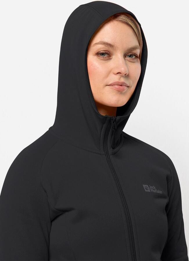 Jack Wolfskin Baiselberg Hooded FZ Women Fleece jack Dames XXL black - Foto 3