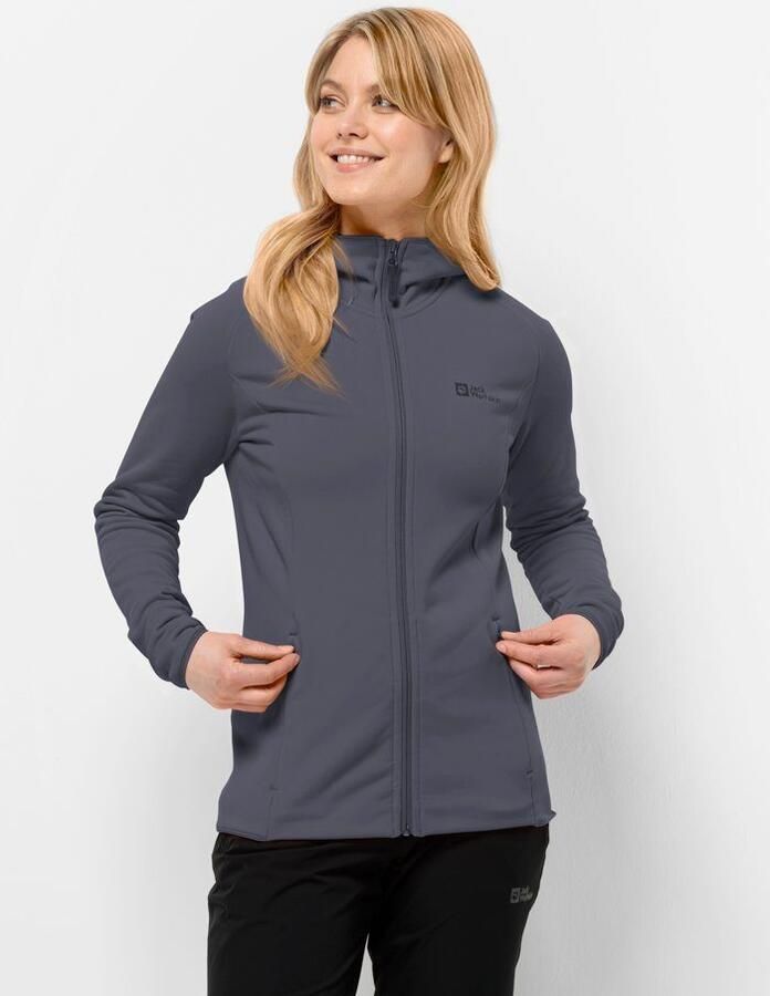 Jack Wolfskin Baiselberg Hooded FZ Women Fleece jack Dames XXL dolphin - Foto 6