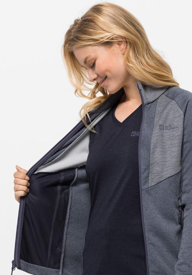 Jack Wolfskin Blattsteig FZ Women Fleece jack Dames XXL graphite - Foto 3