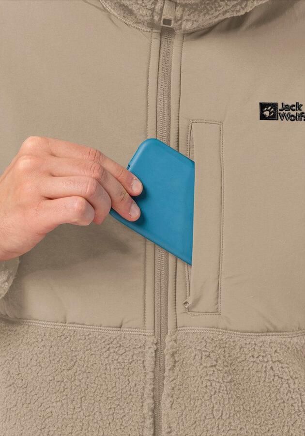 Jack Wolfskin Felslicht Hooded Jacket Men Fleece jack Heren 2XL anis - Foto 5
