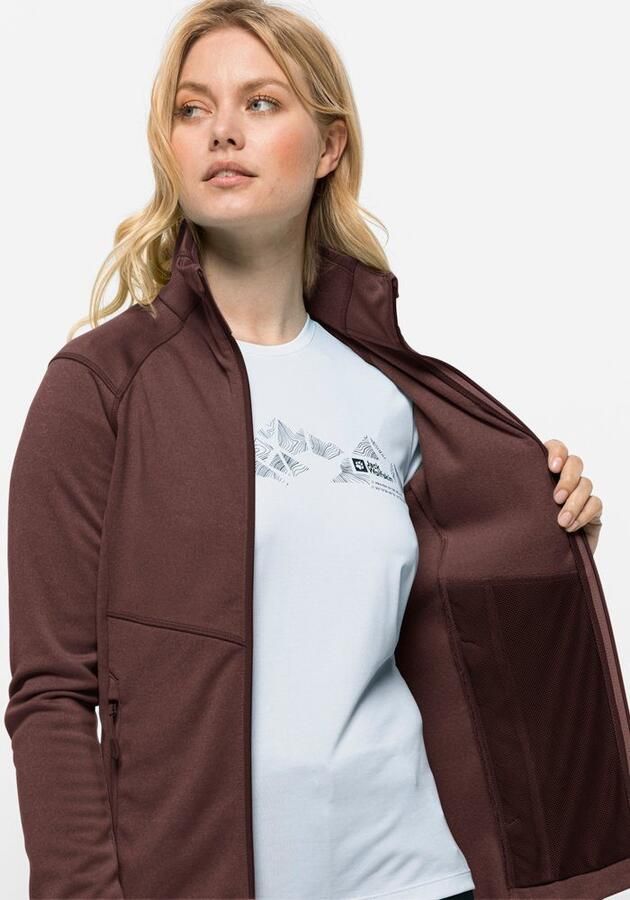 Jack Wolfskin Fortberg FZ Women Fleece jack Dames XXL dark maroon dark maroon - Foto 3
