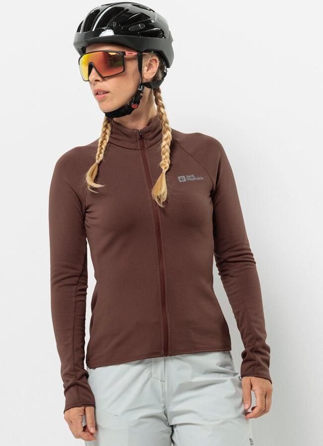 Jack Wolfskin Gravex Thermo FZ Women Fiets-fleecejack Dames XXL dark rust Dark Rust - Foto 8