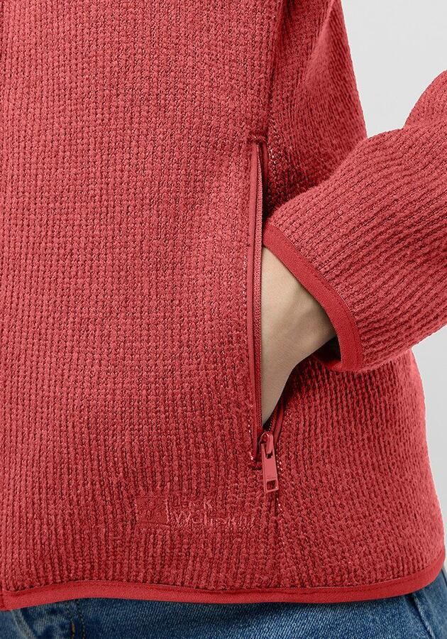 Jack Wolfskin Kaminfeuer Hooded Jacket Women Fleece jack met capuchon Dames XXL red coral red coral - Foto 2