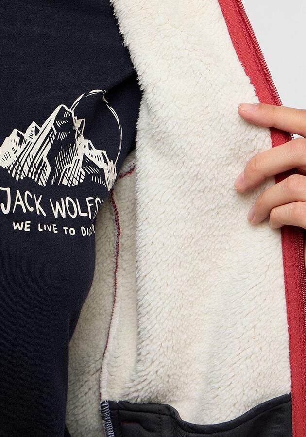 Jack Wolfskin Kaminfeuer Hooded Jacket Women Fleece jack met capuchon Dames XXL red coral red coral - Foto 3