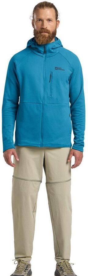 Jack Wolfskin Kolbenberg Hooded FZ Men Fleece jack Heren XXXL aurora blue aurora blue - Foto 5