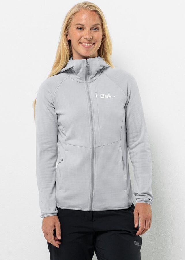 Jack Wolfskin Kolbenberg Hooded FZ Women Fleece jack Dames XXL cool grey Cool Grey - Foto 8