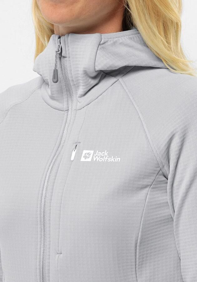 Jack Wolfskin Kolbenberg Hooded FZ Women Fleece jack Dames XXL cool grey Cool Grey - Foto 4