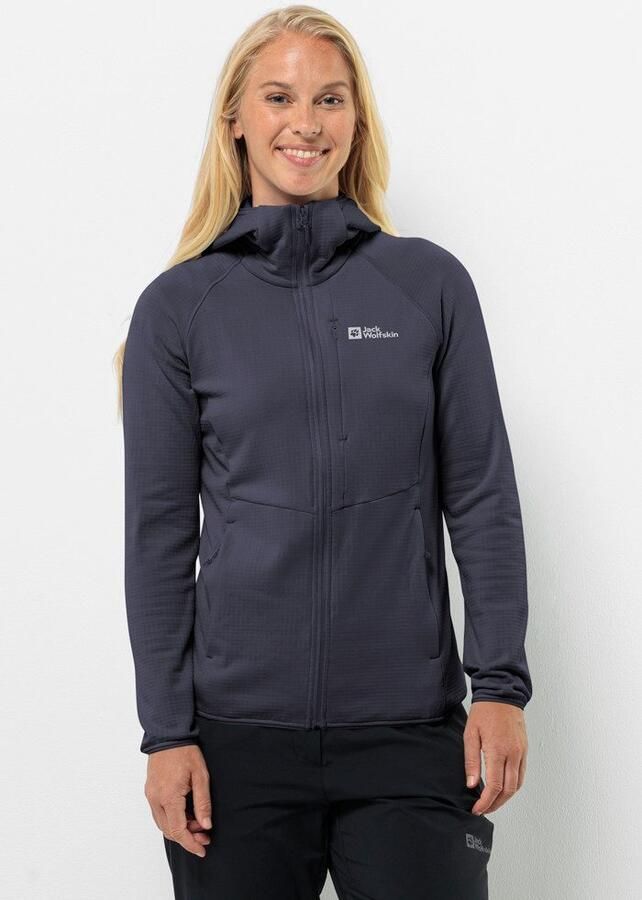 Jack Wolfskin Kolbenberg Hooded FZ Women Fleece jack Dames 2XL graphite - Foto 8