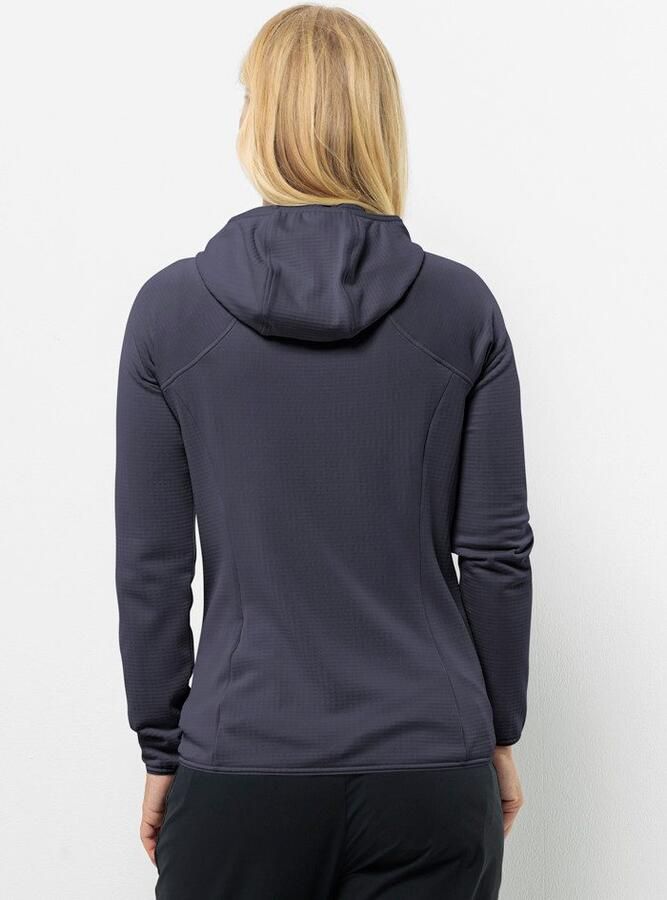 Jack Wolfskin Kolbenberg Hooded FZ Women Fleece jack Dames 2XL graphite