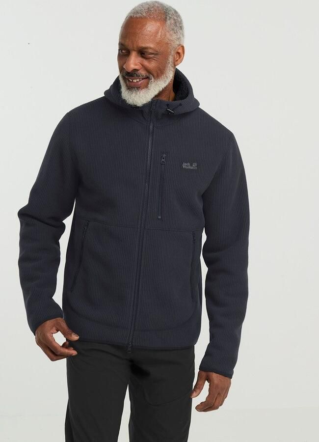 Jack Wolfskin Lake Ridge Hooded Jacket Men Fleece jack met capuchon Heren XXXL dark navy dark navy - Foto 8