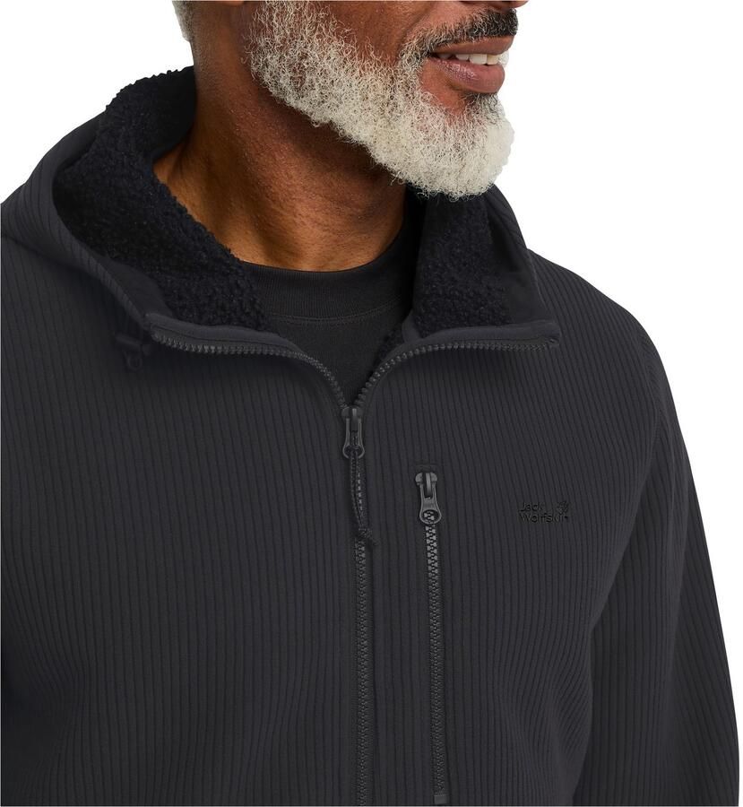 Jack Wolfskin Fleecejack LAKE RIDGE HOODED JKT M Windafstotend verwarmend overgangsjas - Foto 3