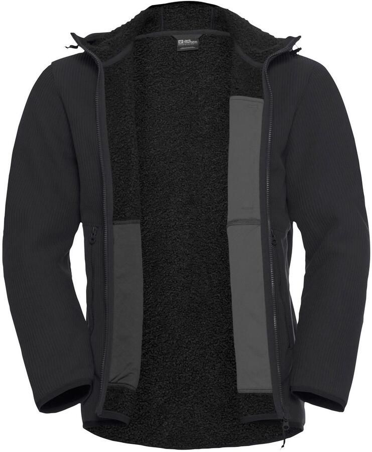 Jack Wolfskin Fleecejack LAKE RIDGE HOODED JKT M Windafstotend verwarmend overgangsjas - Foto 4