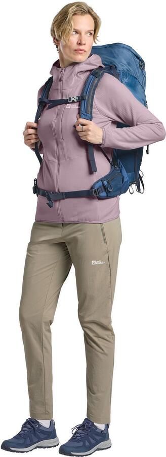 Jack Wolfskin Kolbenberg Hooded FZ Women Fleece jack Dames 2XL wild blossom wild blossom - Foto 6