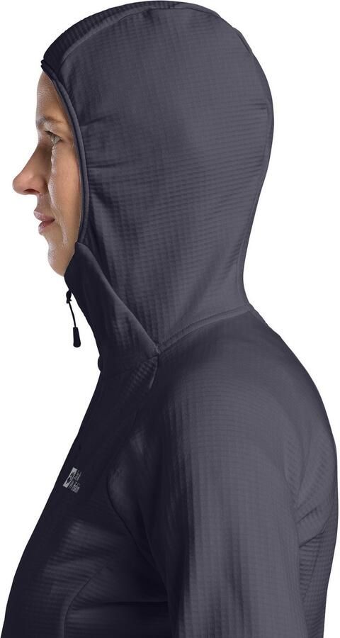 Jack Wolfskin Fleecejack met capuchon KOLBENBERG HOODED FZ W Ademend licht overgangsjas - Foto 4