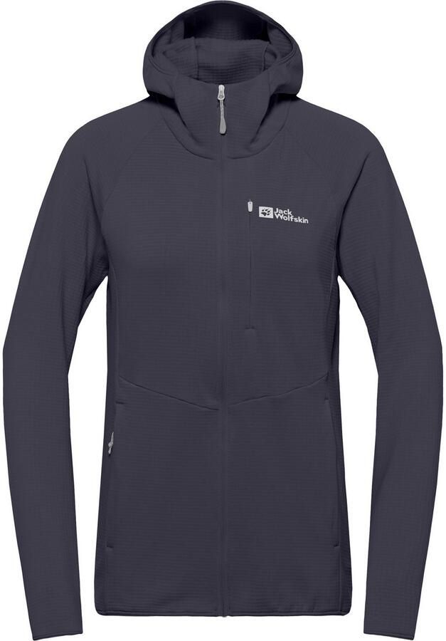 Jack Wolfskin Fleecejack met capuchon KOLBENBERG HOODED FZ W Ademend licht overgangsjas - Foto 3