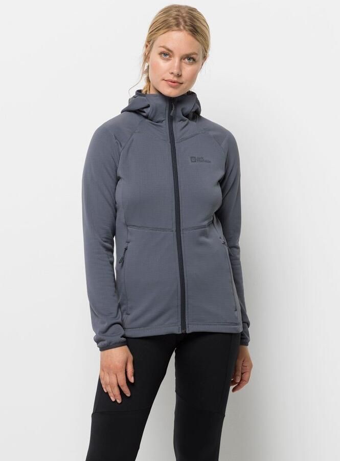 Jack Wolfskin Kolbenberg Hooded FZ Women Fleece jack Dames XXL dolphin - Foto 6