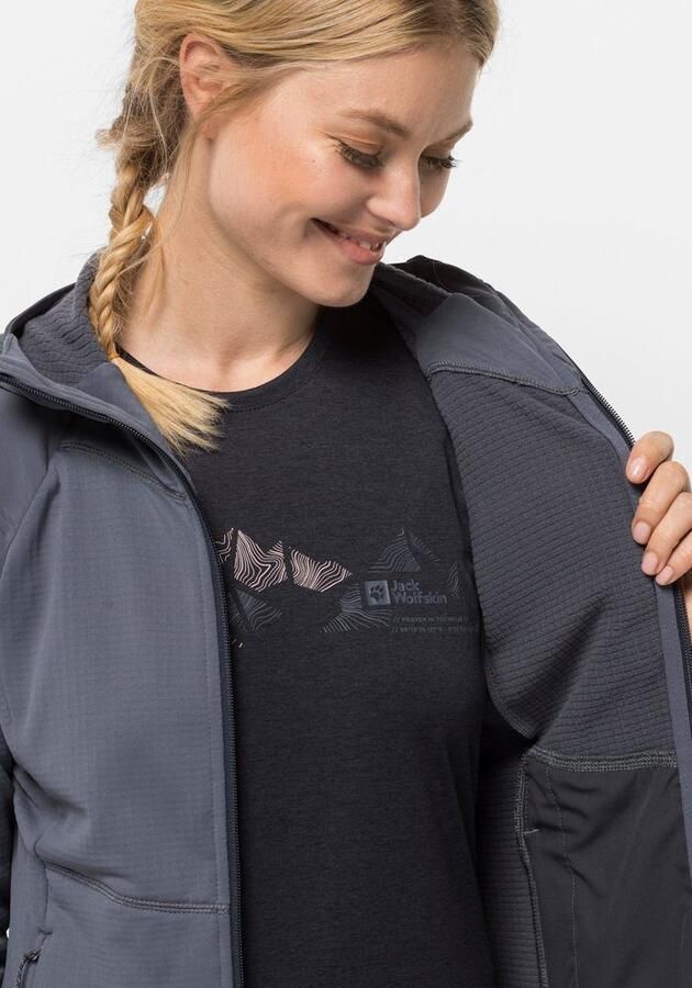 Jack Wolfskin Kolbenberg Hooded FZ Women Fleece jack Dames XXL dolphin - Foto 4