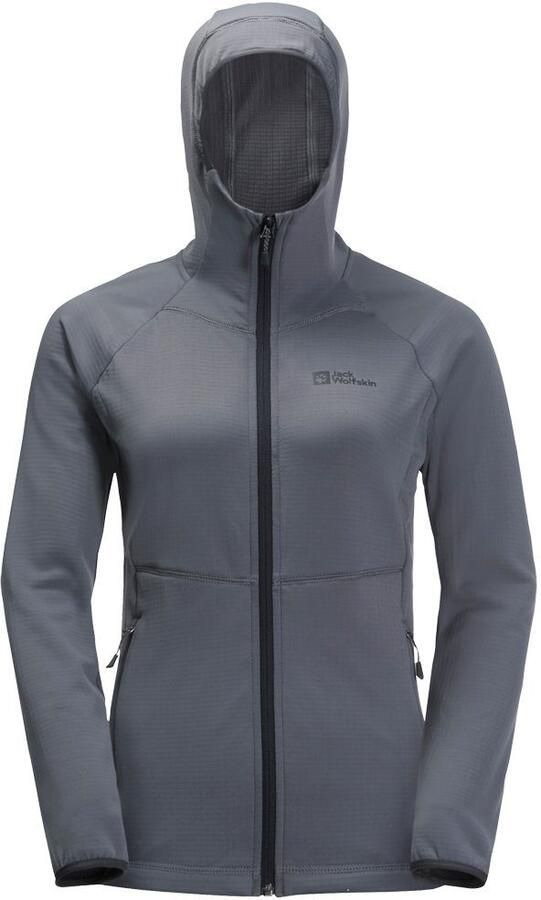 Jack Wolfskin Kolbenberg Hooded FZ Women Fleece jack Dames XXL dolphin - Foto 5