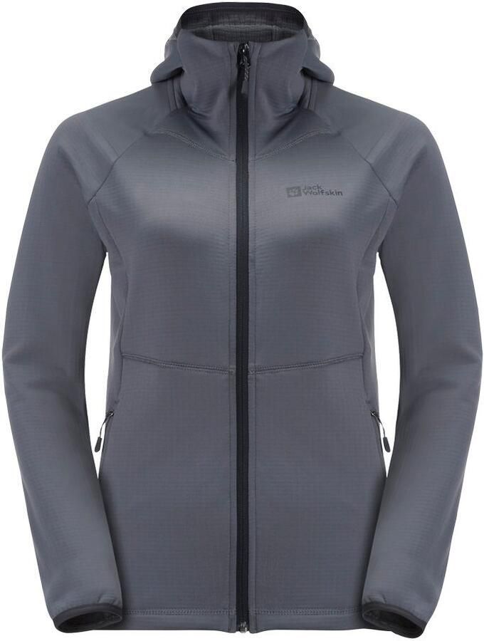 Jack Wolfskin Kolbenberg Hooded FZ Women Fleece jack Dames XXL dolphin