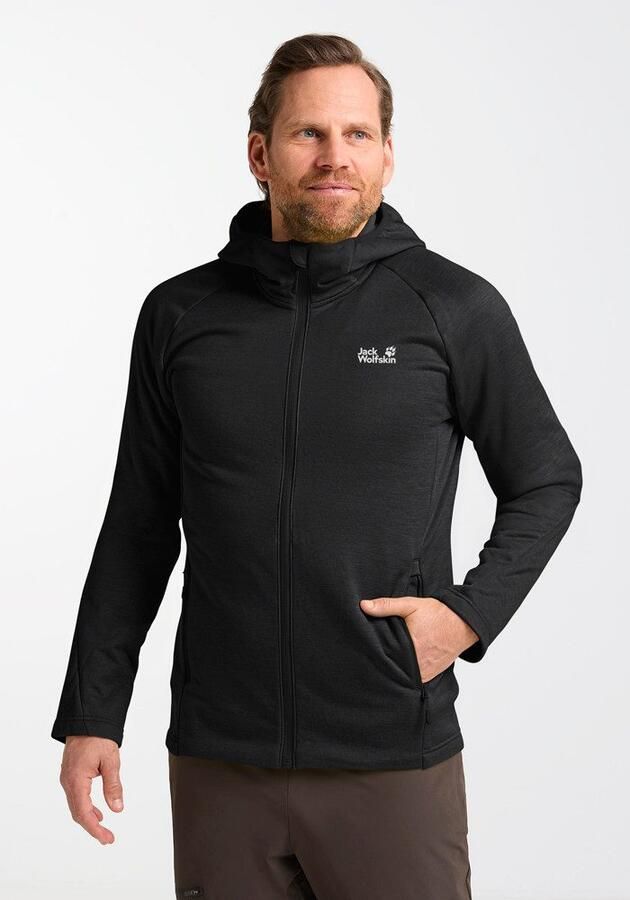 Jack Wolfskin Peak District Hooded FZ Men Fleece jack met capuchon Heren XXL black - Foto 8