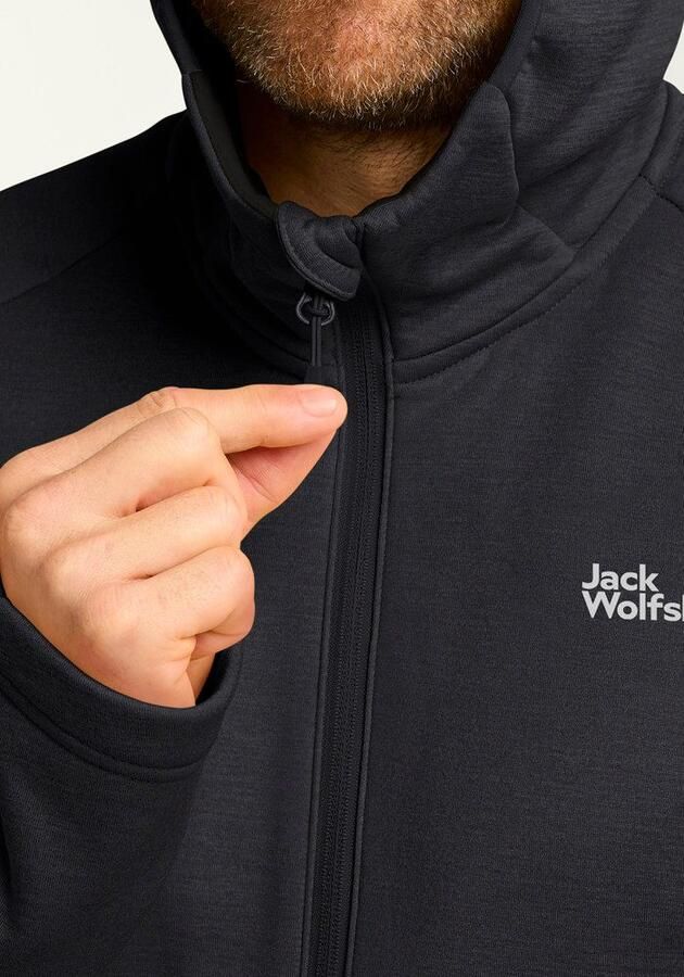 Jack Wolfskin Peak District Hooded FZ Men Fleece jack met capuchon Heren XXL black - Foto 6