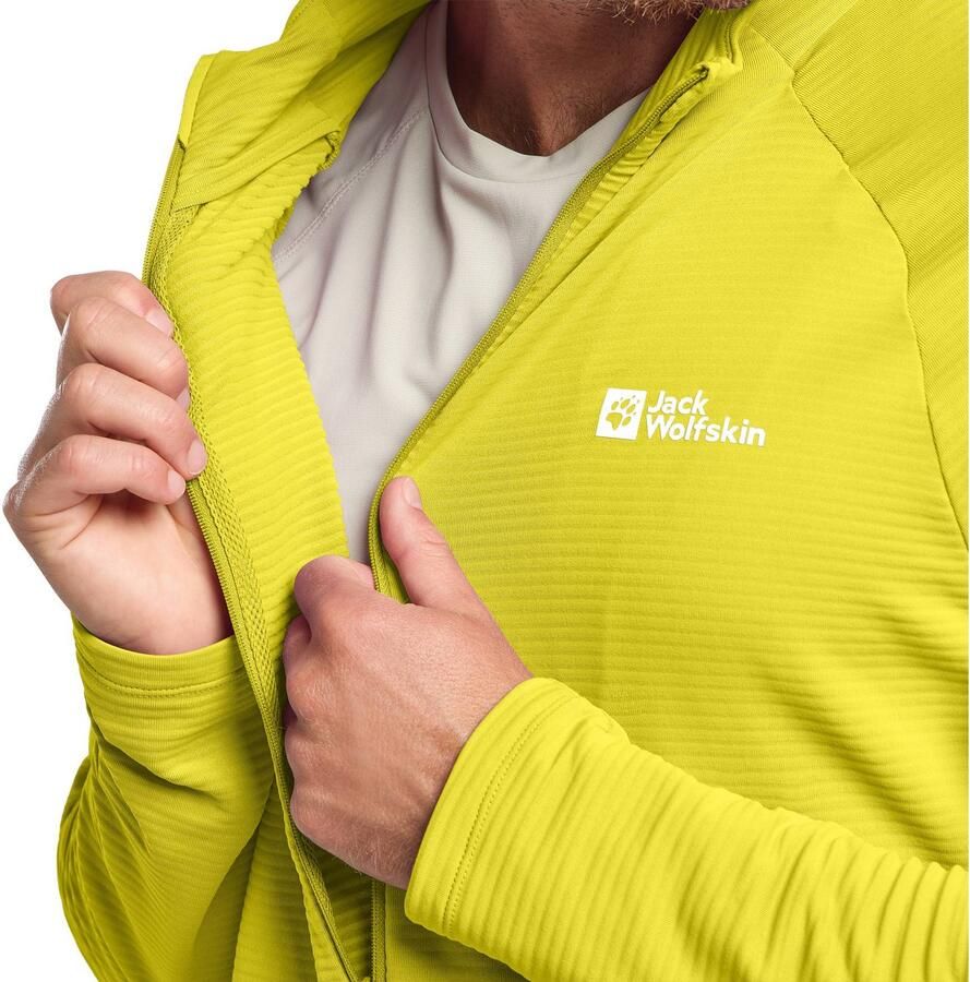 Jack Wolfskin Prelight FZ Men Fleece jack Heren 2XL chartreuse - Foto 2