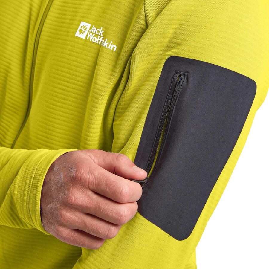 Jack Wolfskin Prelight FZ Men Fleece jack Heren 2XL chartreuse
