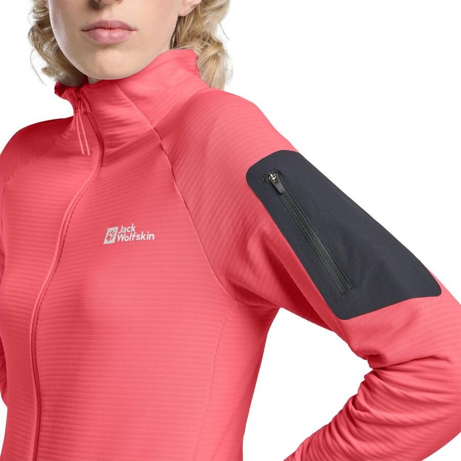 Jack Wolfskin Prelight FZ Women Fleece jack Dames XL sunset coral sunset coral