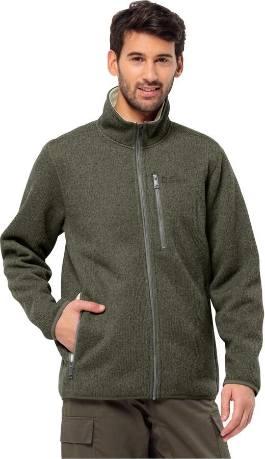 Jack Wolfskin Robson Fjord Jacket Fleece jack Heren XXXL island moss island moss - Foto 5