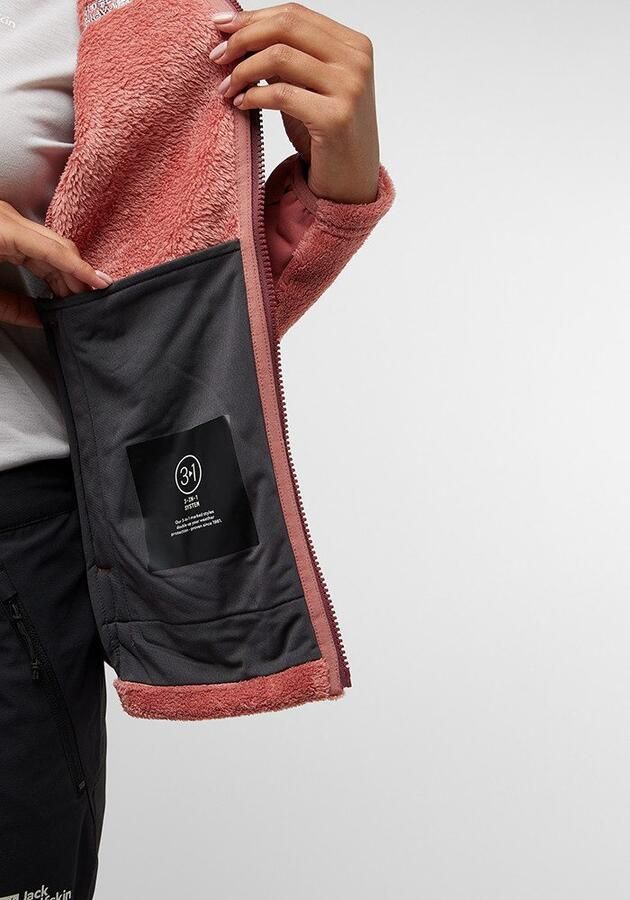 Jack Wolfskin Rotwand FZ Women Fleece jack Dames XXL mineral red mineral red - Foto 5