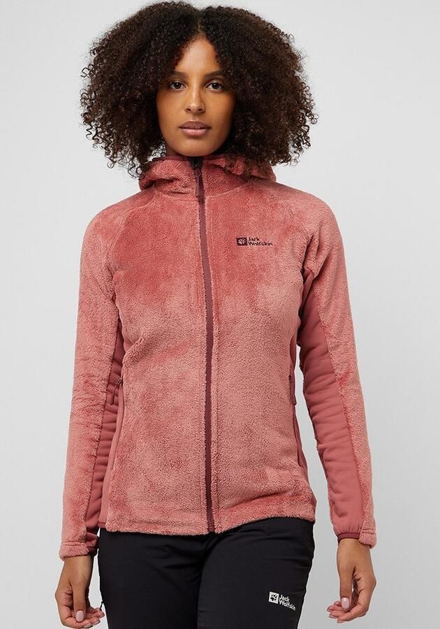 Jack Wolfskin Rotwand Hooded FZ Women Fleece jack met capuchon Dames XXL mineral red mineral red - Foto 6