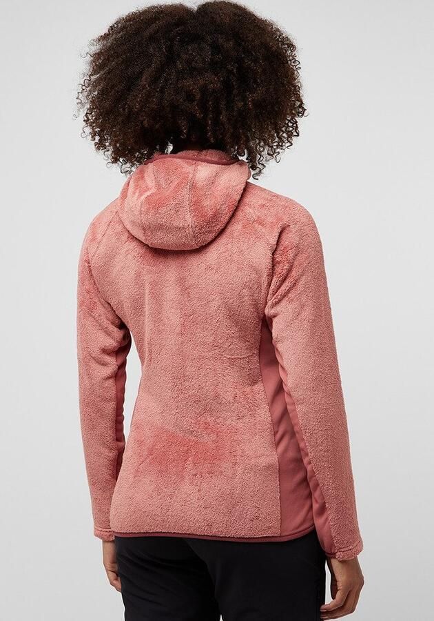 Jack Wolfskin Rotwand Hooded FZ Women Fleece jack met capuchon Dames XXL mineral red mineral red