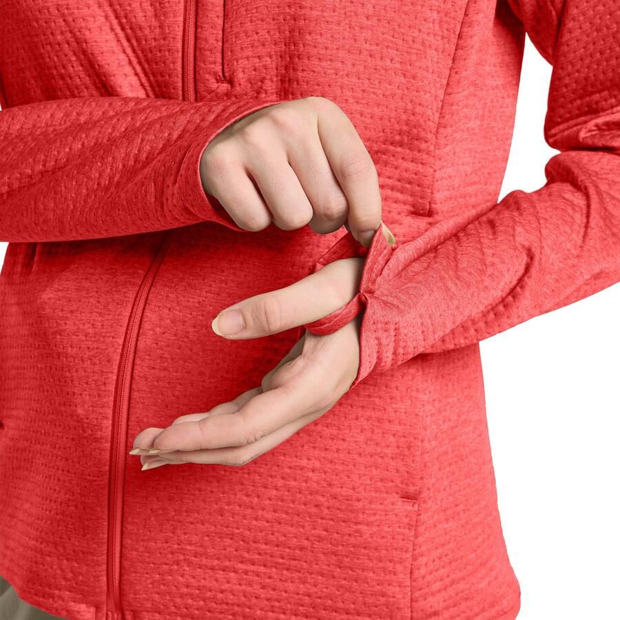 Jack Wolfskin Taiga FZ Women Fleece jack Dames XXL vibrant red Vibrant Red