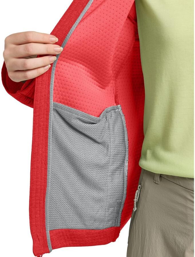 Jack Wolfskin Taiga FZ Women Fleece jack Dames XXL vibrant red Vibrant Red - Foto 3