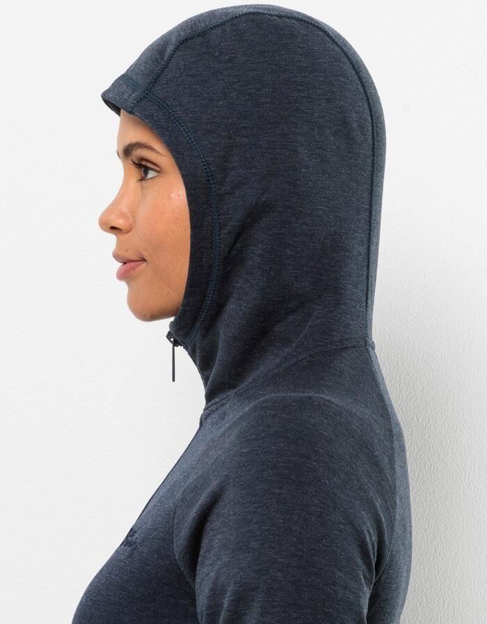 Jack Wolfskin Waldsee Hooded Jacket Women Fleece jack Dames XXL blue night blue - Foto 2