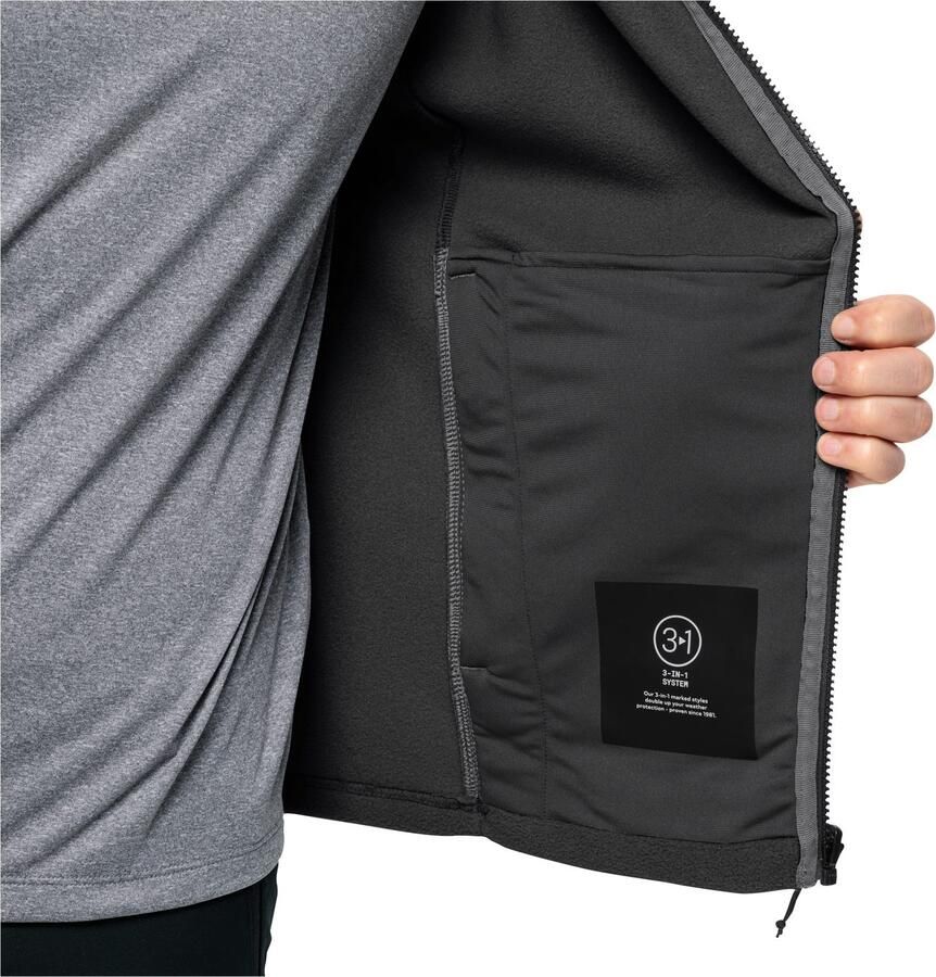 Jack Wolfskin Fleecejack WINTERSTEIN FZ M verwarmend van polartec 200 deels gerecycled overgangsjas - Foto 3