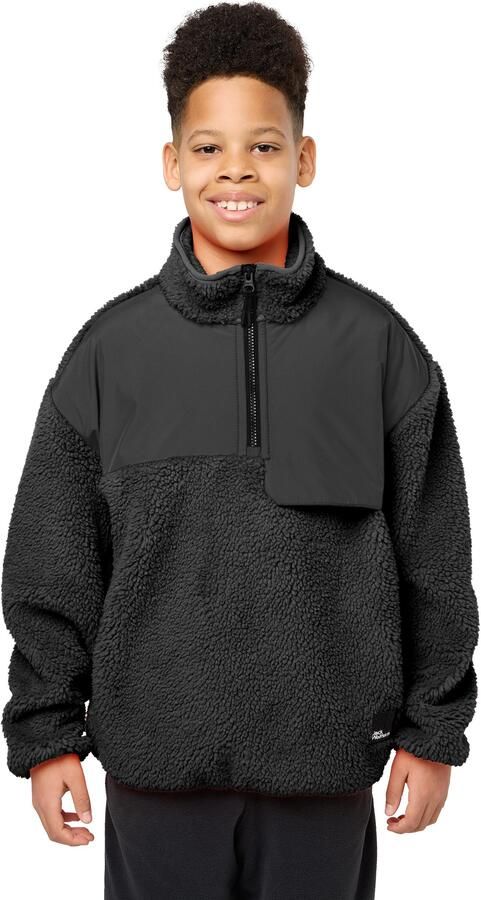 Jack Wolfskin Teen Halfzip Fleece Youth Fleece pullover tieners 176 granite black granite black - Foto 2
