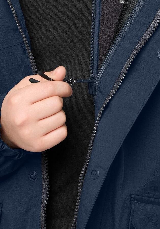 Jack Wolfskin Cosy Bear 3in1 Parka Kids 3in1 jack Kinderen 104 blue night blue - Foto 4