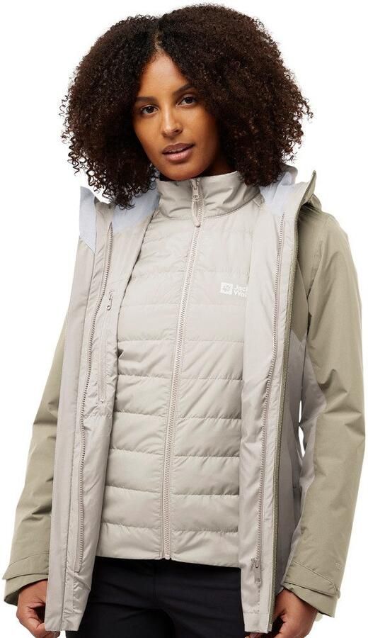 Jack Wolfskin Hunberg 3in1 Jacket Women 3in1 jack Dames XXL pale sand pale sand - Foto 16
