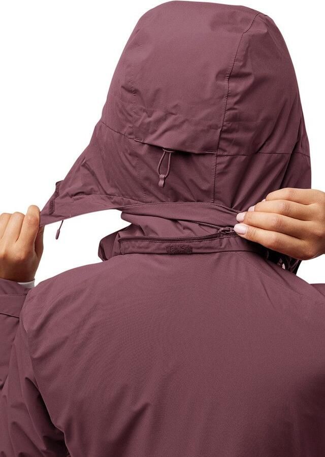 Jack Wolfskin Hunberg 3in1 Jacket Women 3in1 jack Dames XXL raisin