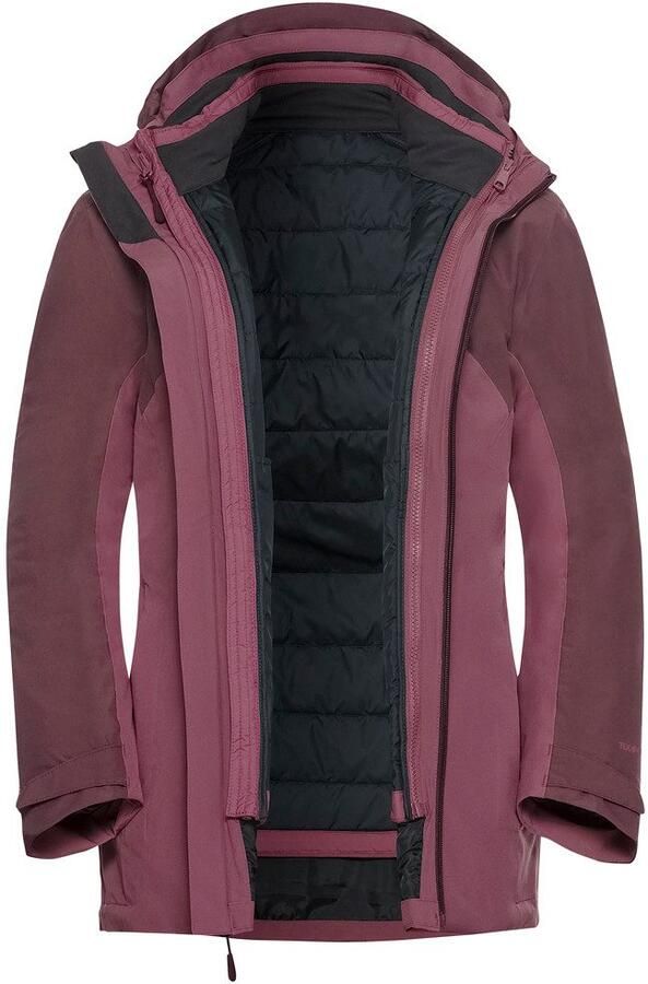 Jack Wolfskin Hunberg 3in1 Jacket Women 3in1 jack Dames XXL raisin - Foto 6