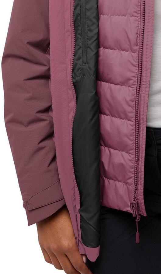 Jack Wolfskin Hunberg 3in1 Jacket Women 3in1 jack Dames XXL raisin - Foto 7