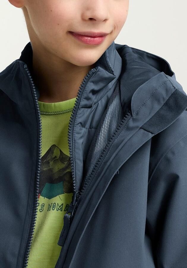 Jack Wolfskin Hybrid 3in1 Jacket Kids Waterdicht 3-in-1 jack Kinderen 104 midnight sky midnight sky - Foto 9