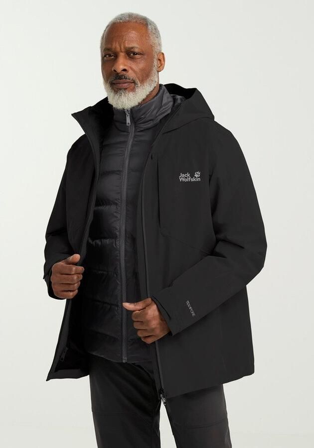 Jack Wolfskin Icecape 3in1 Down Jacket Men RDS Waterdicht 3-in-1 jack Heren XXXL black - Foto 11