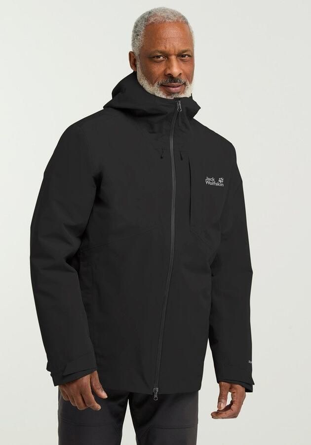 Jack Wolfskin Icecape 3in1 Down Jacket Men RDS Waterdicht 3-in-1 jack Heren XXXL black - Foto 4