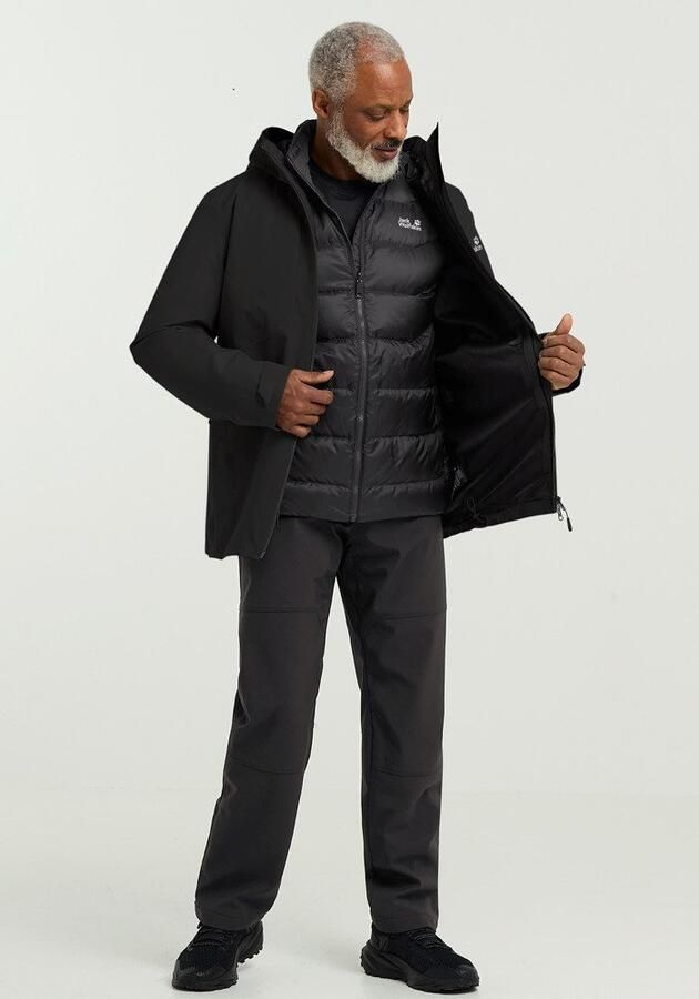 Jack Wolfskin Icecape 3in1 Down Jacket Men RDS Waterdicht 3-in-1 jack Heren XXXL black - Foto 7
